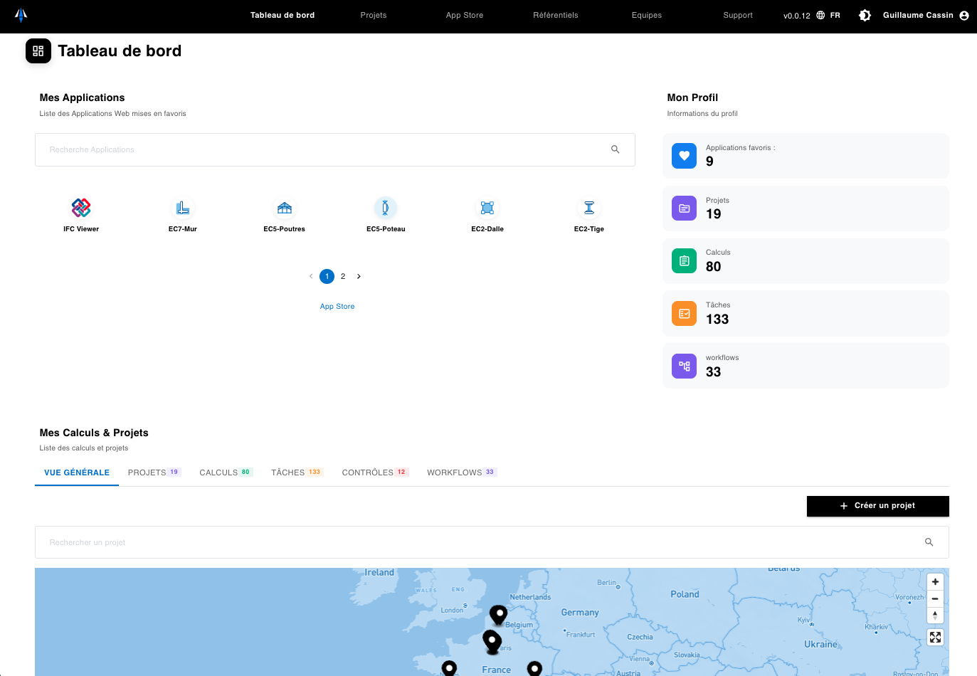 TriDyme Platform - Tableau de bord
